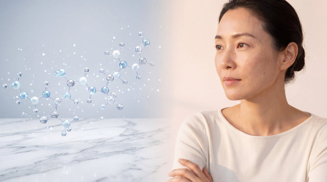 Peptides biomimétiques cosmétique Matrixyl 3000 Argireline structure moléculaire double hélice fibroblaste