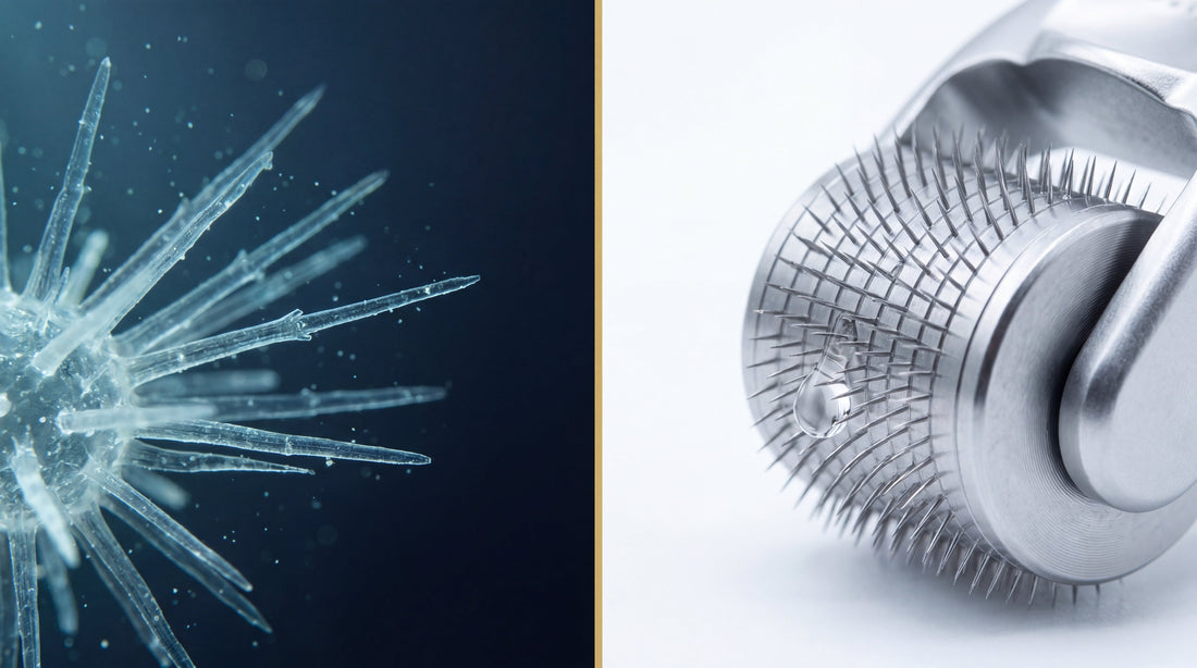 Spicules vs microneedling visage : comparatif des deux approches de micro-stimulation pour stimuler le collagène