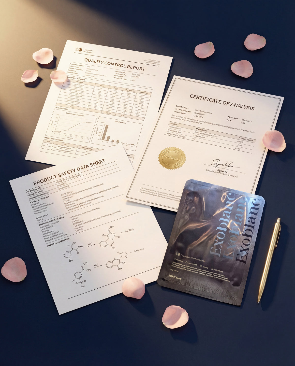 Documents de formulation et certificats qualité DERMALYS — transparence totale