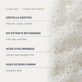 Toner Moussant Centella & Exosomes ExoBlanc — actifs clés et texture