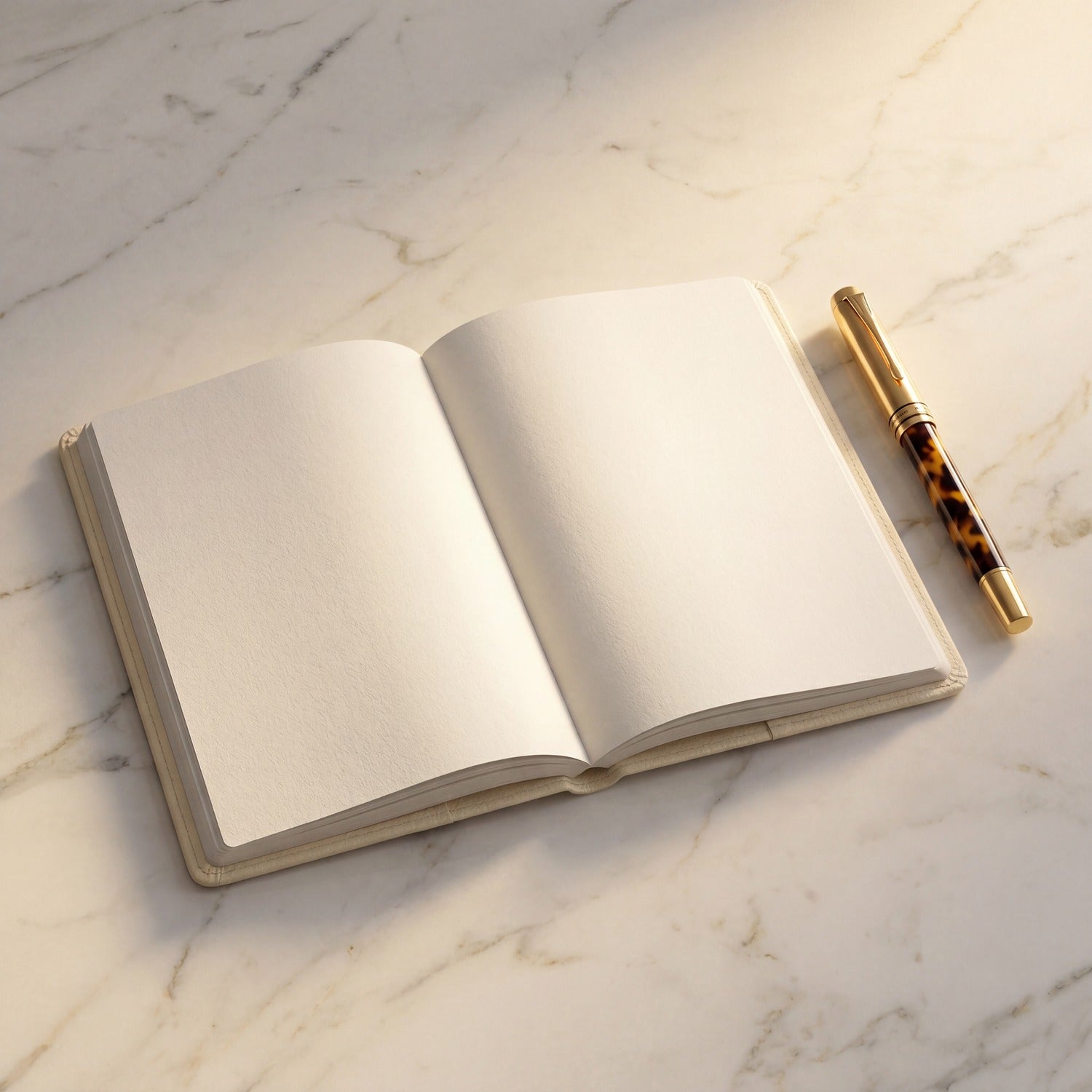 Carnet ouvert et plume — questions fréquentes ExoBlanc DERMALYS